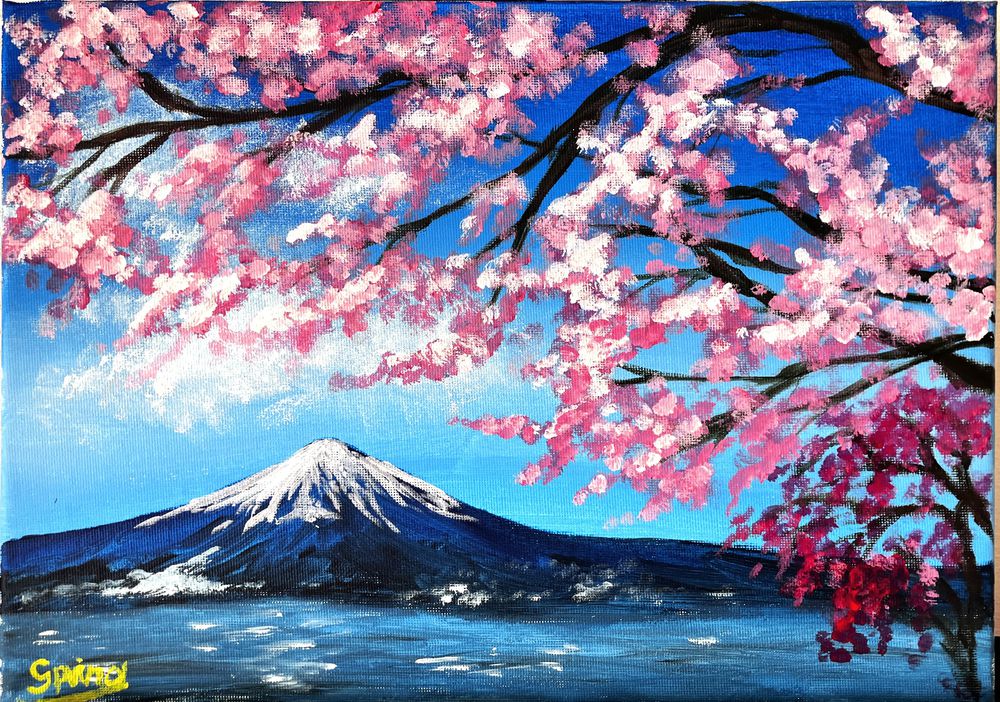 おおばさくら┊画家🌿🫧 | 《木漏れ日》2023年 S8(455×455