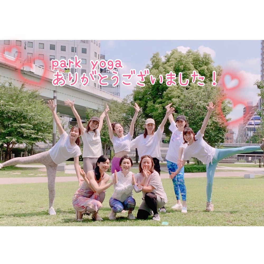 気持ちいい 外ヨガ Flamingo Yoga Akko