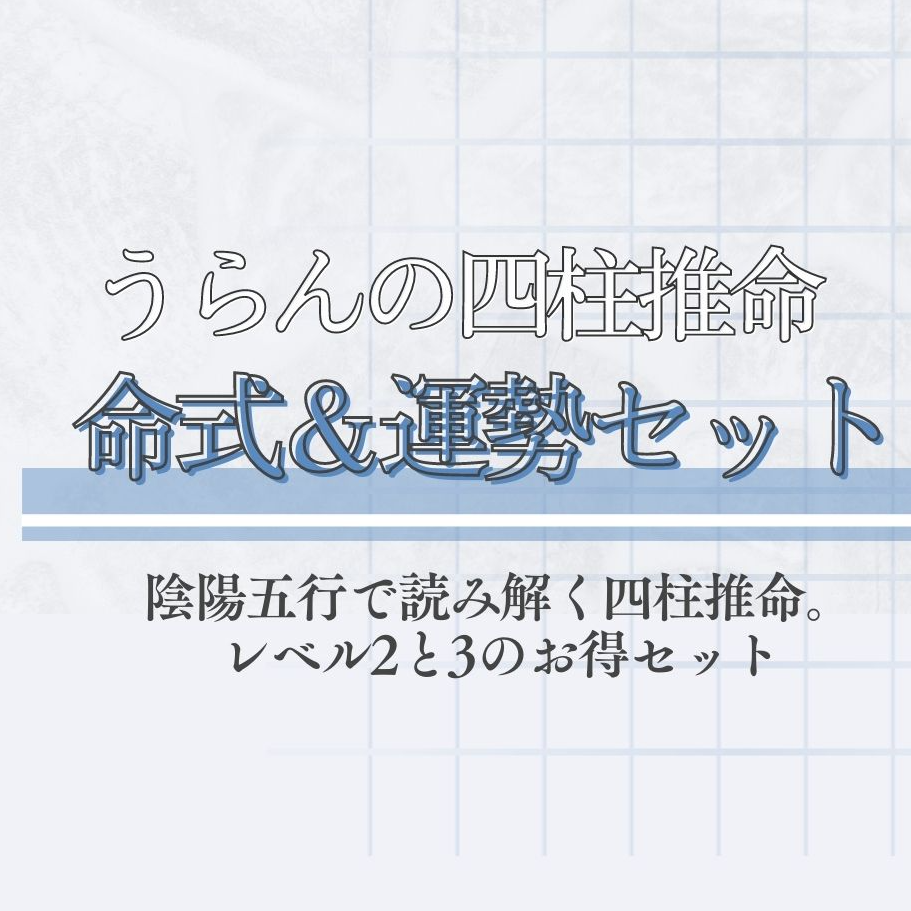 個人レッスン付のお得なセット】うらんの四柱推命PDF【レベル2&3】 | MO