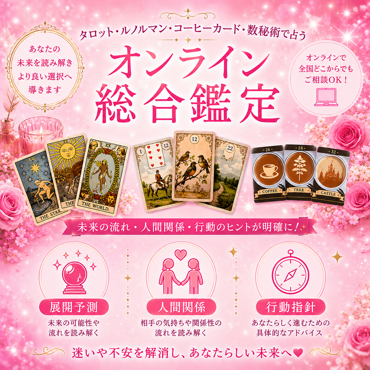 カード占い＆数秘術　総合オンライン鑑定のカバー画像
