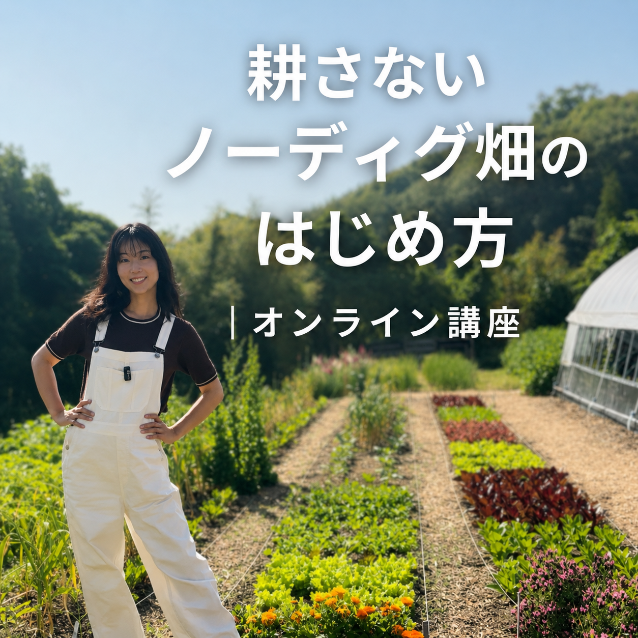 耕さないノーディグ畑のはじめ方｜オンライン講座のカバー画像